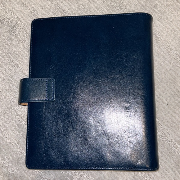 VDS Van Der Spek Custom Leather Ring Bound Planner Cover Organizer Agenda A5 - Picture 6 of 6